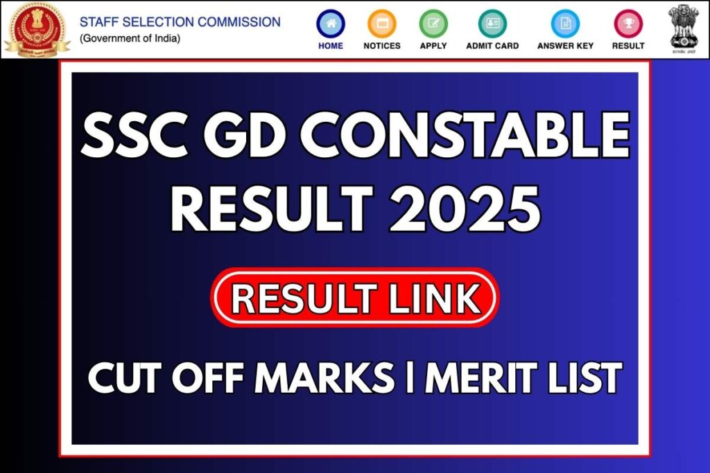 SSC GD Constable Result 2025